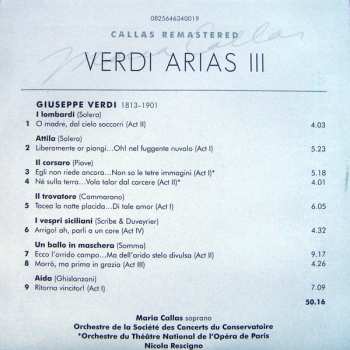 CD Maria Callas: Arias From Aida, Attila, Un Ballo In Maschera, I Lombardi, I Vespri Siciliani, Il Corsaro, Il Trovatore