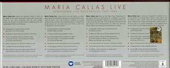 42CD/Dobozkészlet/3Blu-ray Maria Callas: Maria Callas Live Remastered Recordings 1949 - 1964