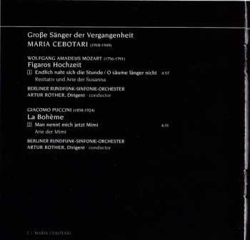 CD Maria Cebotari: Maria Cebotari, Sopran