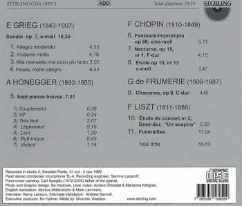 CD Edvard Grieg: Maria Kihlgren Piays Liszt, Chopin, Grieg, De Frumerie, Honegger