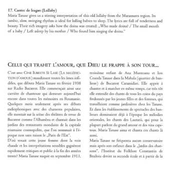 CD Maria Tănase: Malédiction D'Amour