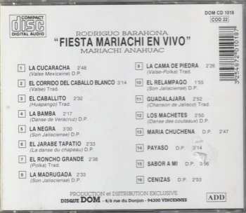 CD Mariachi Anahuac: Fiesta Mariachi En Vivo