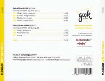 CD Gabriel Fauré: Idée Fixe Vol. 1 