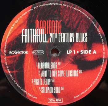 2LP Marianne Faithfull: 20th Century Blues