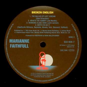 LP Marianne Faithfull: Broken English