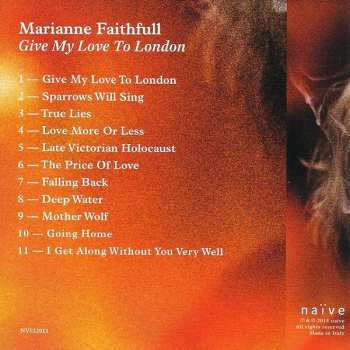 LP/CD Marianne Faithfull: Give My Love To London
