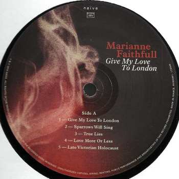 LP/CD Marianne Faithfull: Give My Love To London