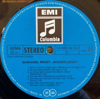 LP Marianne Mendt: Wienerlieder