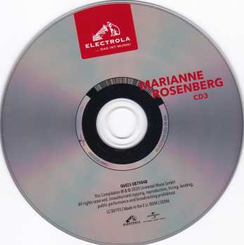 3CD/Dobozkészlet Marianne Rosenberg: Marianne Rosenberg