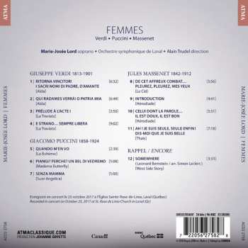 CD Giacomo Puccini: Femmes