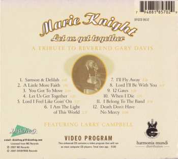 CD Marie Knight: Let Us Get Together - A Tribute To Reverend Gary Davis DIGI
