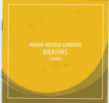 CD Johannes Brahms: Brahms Lieder LTD
