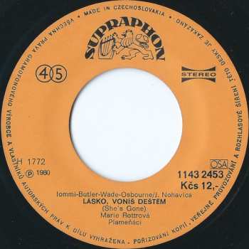 SP Marie Rottrová: Ranní Loučení / Lásko, Voníš Deštěm