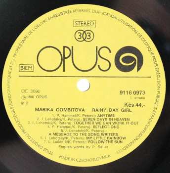 LP Marika Gombitová: Rainy Day Girl