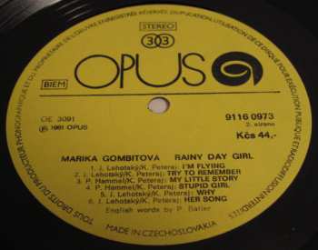LP Marika Gombitová: Rainy Day Girl