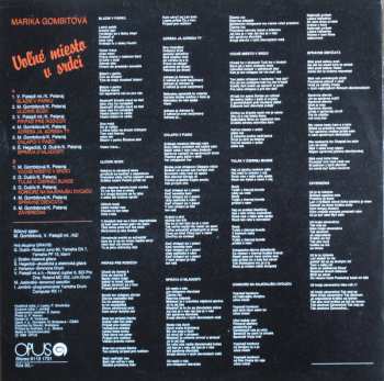 LP Marika Gombitová: Voľné Miesto V Srdci