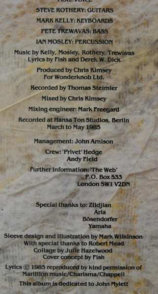 LP Marillion: Misplaced Childhood