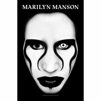 Merch Marilyn Manson: Textil poszter Defiant Face