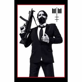 Merch Marilyn Manson: Textil poszter Machine Gun