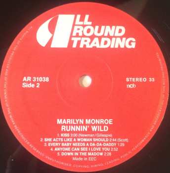 LP Marilyn Monroe: I Wanna Be Loved By You