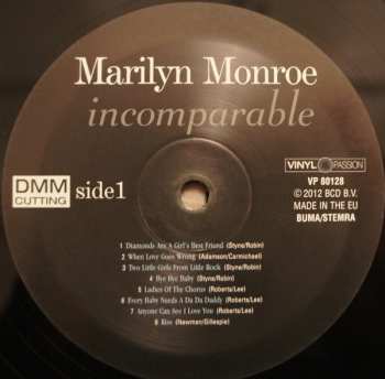 2LP Marilyn Monroe: Incomparable
