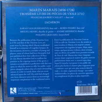 4CD/Dobozkészlet Marin Marais: Troisième livre de pièces de viole