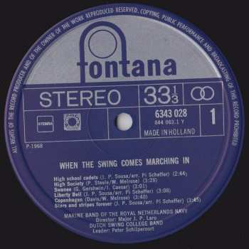 LP The Dutch Swing College Band: When The Swing Comes Marching In