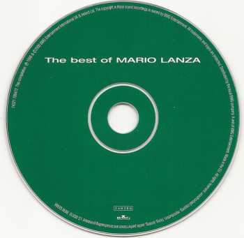 CD Mario Lanza: The Best Of Mario Lanza