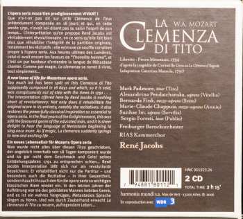 2CD/Dobozkészlet Wolfgang Amadeus Mozart: La Clemenza Di Tito