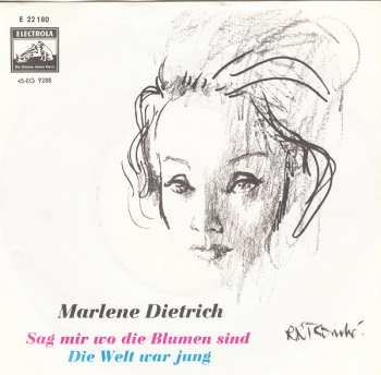 Album Marlene Dietrich: Sag Mir Wo Die Blumen Sind / Die Welt War Jung