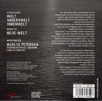 4CD/Dobozkészlet Marlis Petersen: Dimensionen (Mensch&Lied)