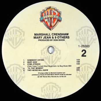 LP Marshall Crenshaw: Mary Jean & 9 Others
