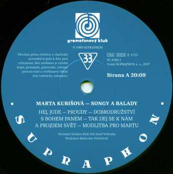 LP Marta Kubišová: Songy A Balady