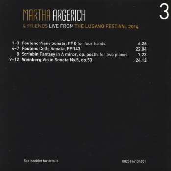 3CD/Dobozkészlet Martha Argerich And Friends: Live From Lugano 2014