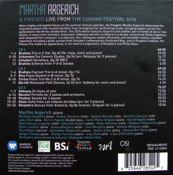 3CD/Dobozkészlet Martha Argerich And Friends: Live From Lugano 2015