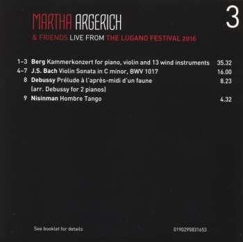 3CD/Dobozkészlet Martha Argerich And Friends: Live From Lugano 2016