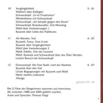 CD Elisabeth Schwarzkopf: Prima La Donna – Operndiven In Ton Und Wort (Legenden Des Gesanges, Vol.13)