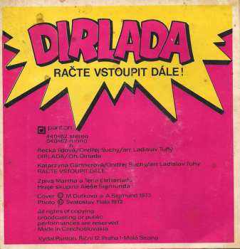 SP Martha A Tena Elefteriadu: Dirlada / Račte Vstoupit Dále!