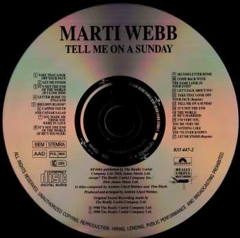 CD Marti Webb: Tell Me On A Sunday