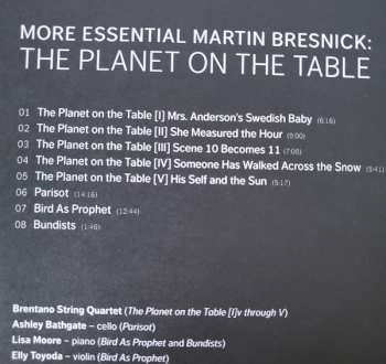 CD Martin Bresnick: More Essential Martin Bresnick: The Planet On The Table