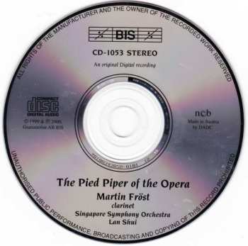 CD Martin Fröst: The Pied Piper Of The Opera