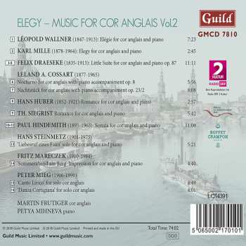 CD Martin Frutiger: Elegy - Music For Cor Anglais Vol.2