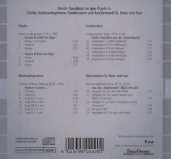 CD Martin Haselböck: Die Orgeln Von Gottfried Silbermann Vol. 4 (Zöblitz, Reinhardtsgrimma, Frankenstein, Reichenbach/St. Peter Und Paul)