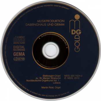 CD Martin Rost: Stellwagen-Orgel Zu St. Marien, Stralsund ⁕ Die Norddeutsche Orgelkunst - Vol. 1 - Lübeck