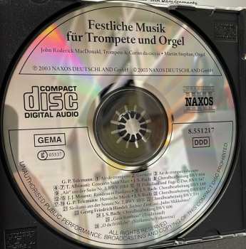CD Martin Stephan: Festliche Musik Für Trompete Und Orgel