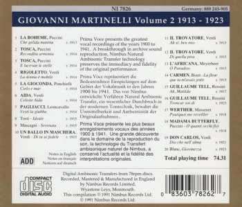 CD Giovanni Martinelli: Volume 2 (1913-1923)