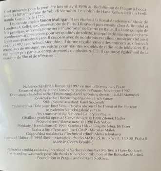 CD Bohuslav Martinů: Czech Rhapsody • Sonatas 1, 2, 3