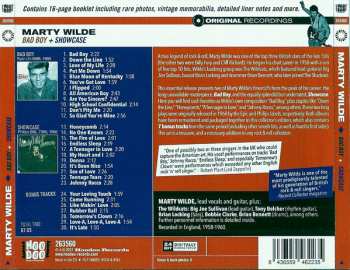 CD Marty Wilde: Bad Boy + Showcase