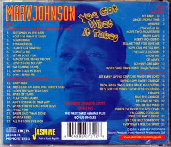 2CD Marv Johnson: You Got What It Takes: The Marv Johnson Story 1958-1961