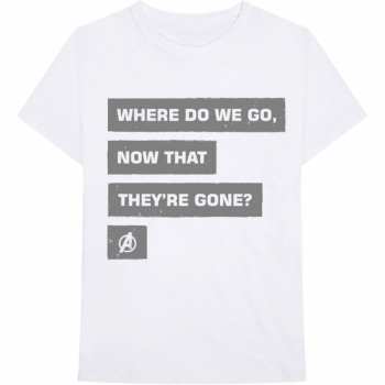 Merch Marvel Comics: Póló Avengers Now That They're Gone 
